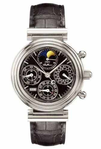 IWC Da Vinci Perpetual Stainless Steel / Black / German IW3750-28 (IW375028)